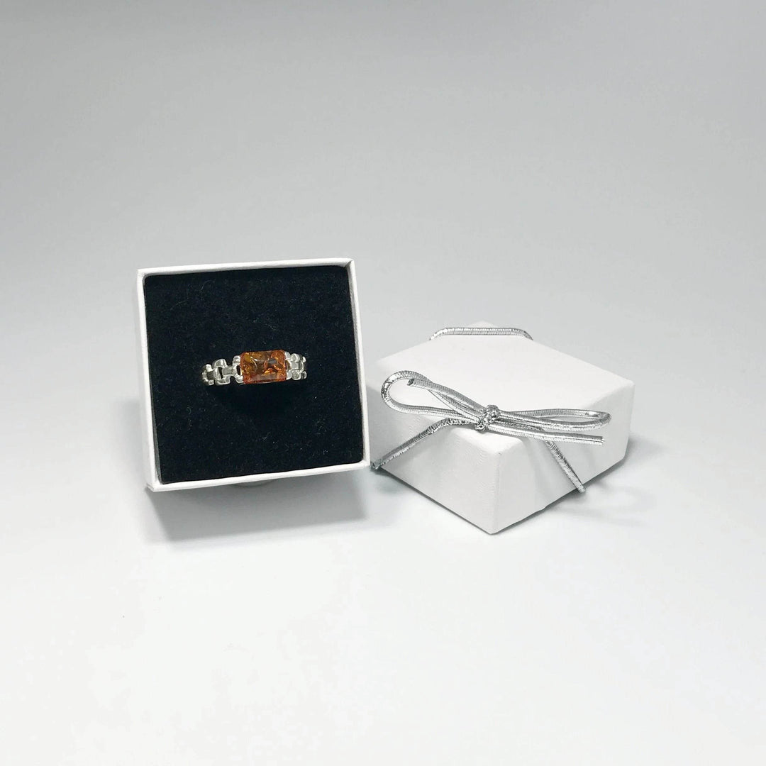 Cognac Amber Ring-Rocks and Gems Canada