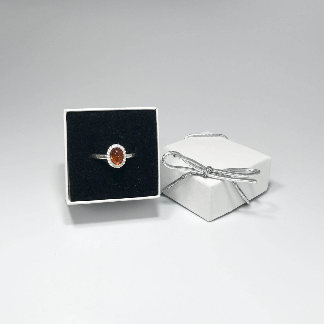 Cognac Amber Ring-Rocks and Gems Canada
