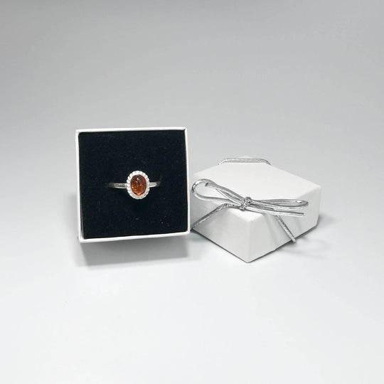 Cognac Amber Ring-Rocks and Gems Canada