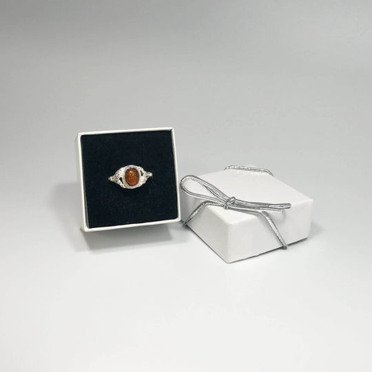 Cognac Amber Ring-Rocks and Gems Canada