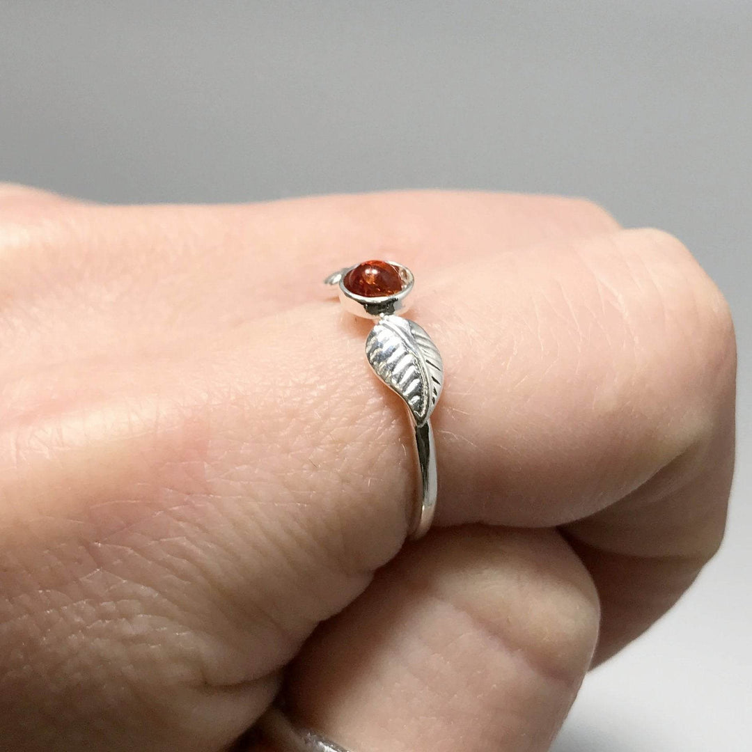 Cognac Amber Ring-Rocks and Gems Canada