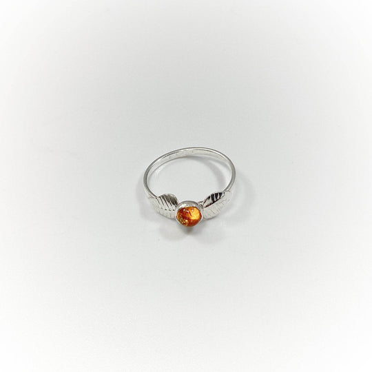 Cognac Amber Ring-Rocks and Gems Canada