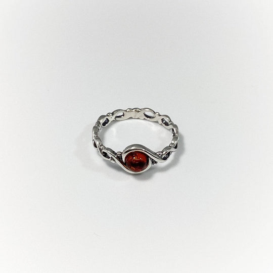 Cognac Amber Ring-Rocks and Gems Canada