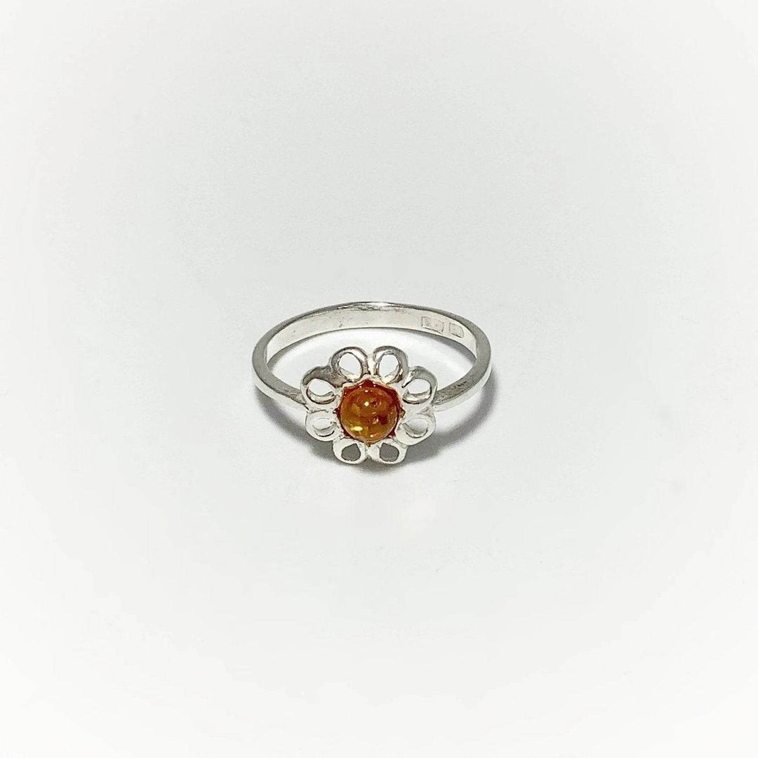 Cognac Amber Ring - Small Sizes-Rocks and Gems Canada