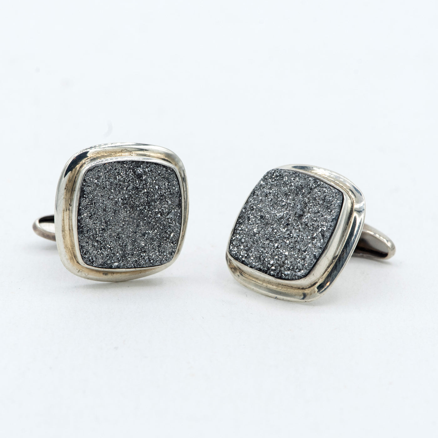 Plated Druzy Cufflinks