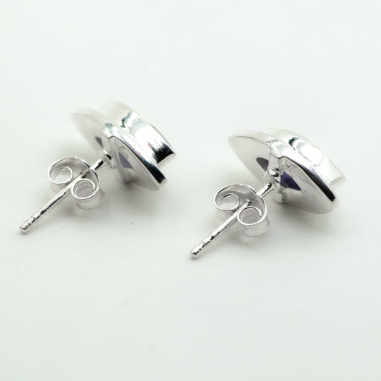 Iolite Stud Earrings - Rocks and Gems Canada