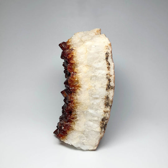 Dark Citrine Druze Cluster Stand Up-Rocks and Gems Canada