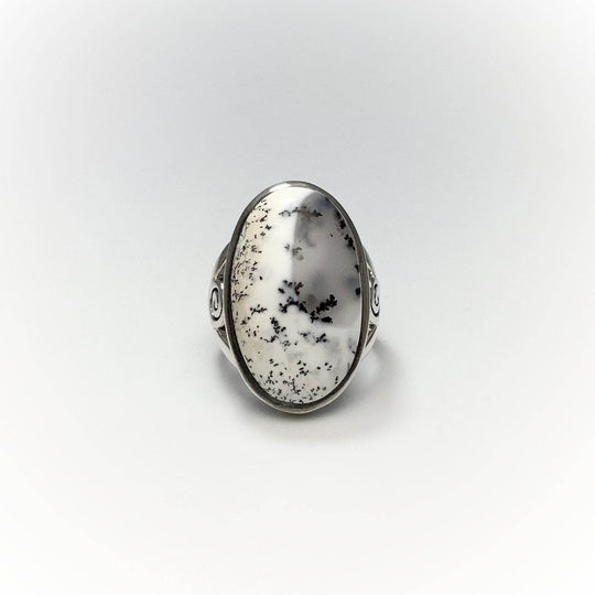 Dendritic Opal Ring-Rocks and Gems Canada