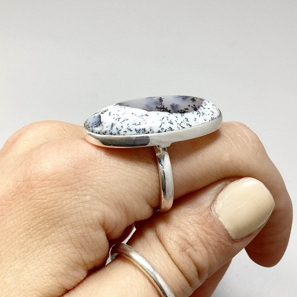 Dendritic Opal Ring-Rocks and Gems Canada