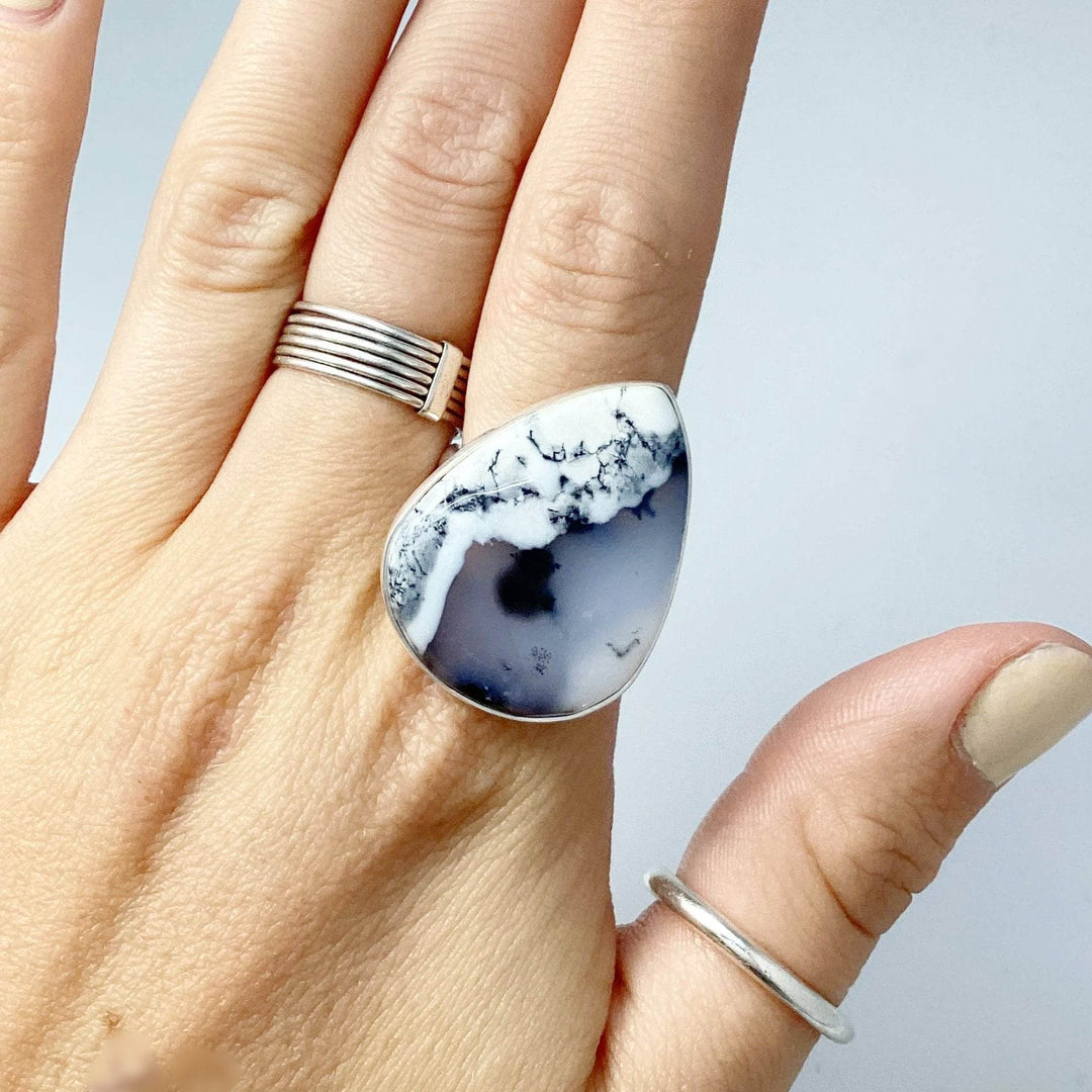 Dendritic Opal Ring-Rocks and Gems Canada
