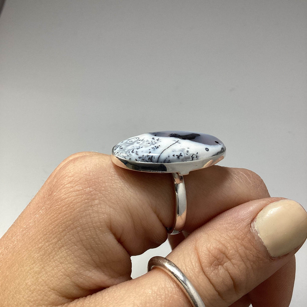 Dendritic Opal Ring-Rocks and Gems Canada