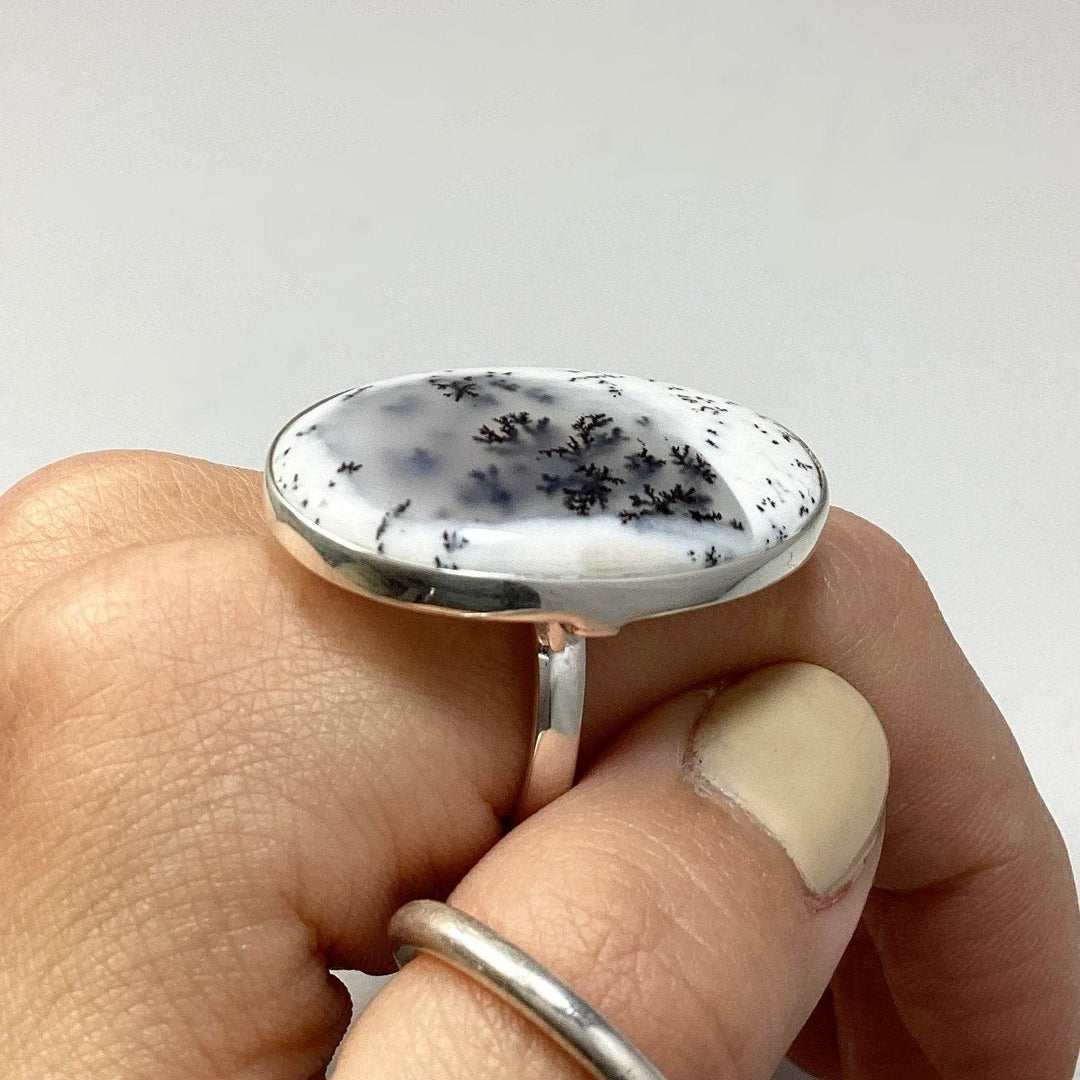Dendritic Opal Ring-Rocks and Gems Canada
