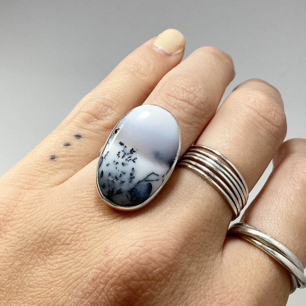 Dendritic Opal Ring-Rocks and Gems Canada
