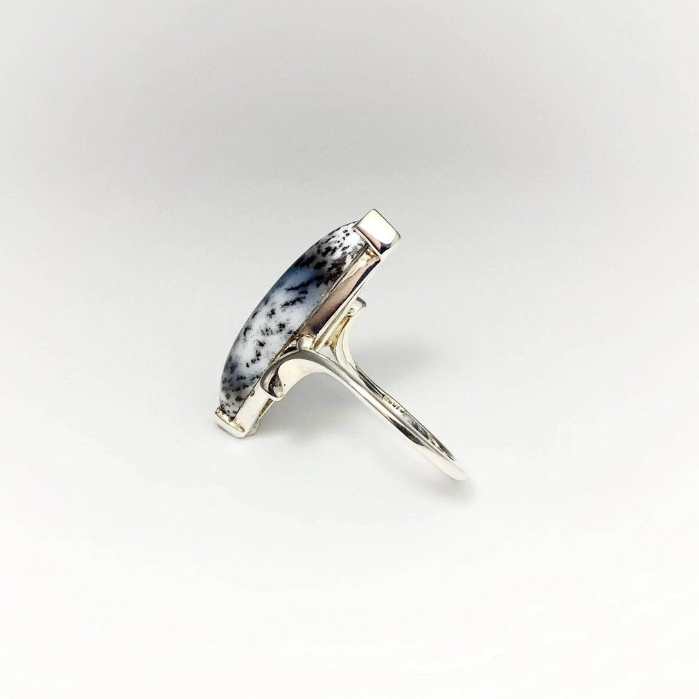 Dendritic Opal Ring-Rocks and Gems Canada