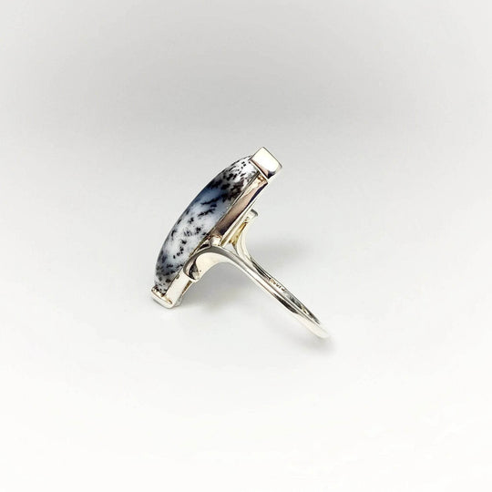 Dendritic Opal Ring-Rocks and Gems Canada