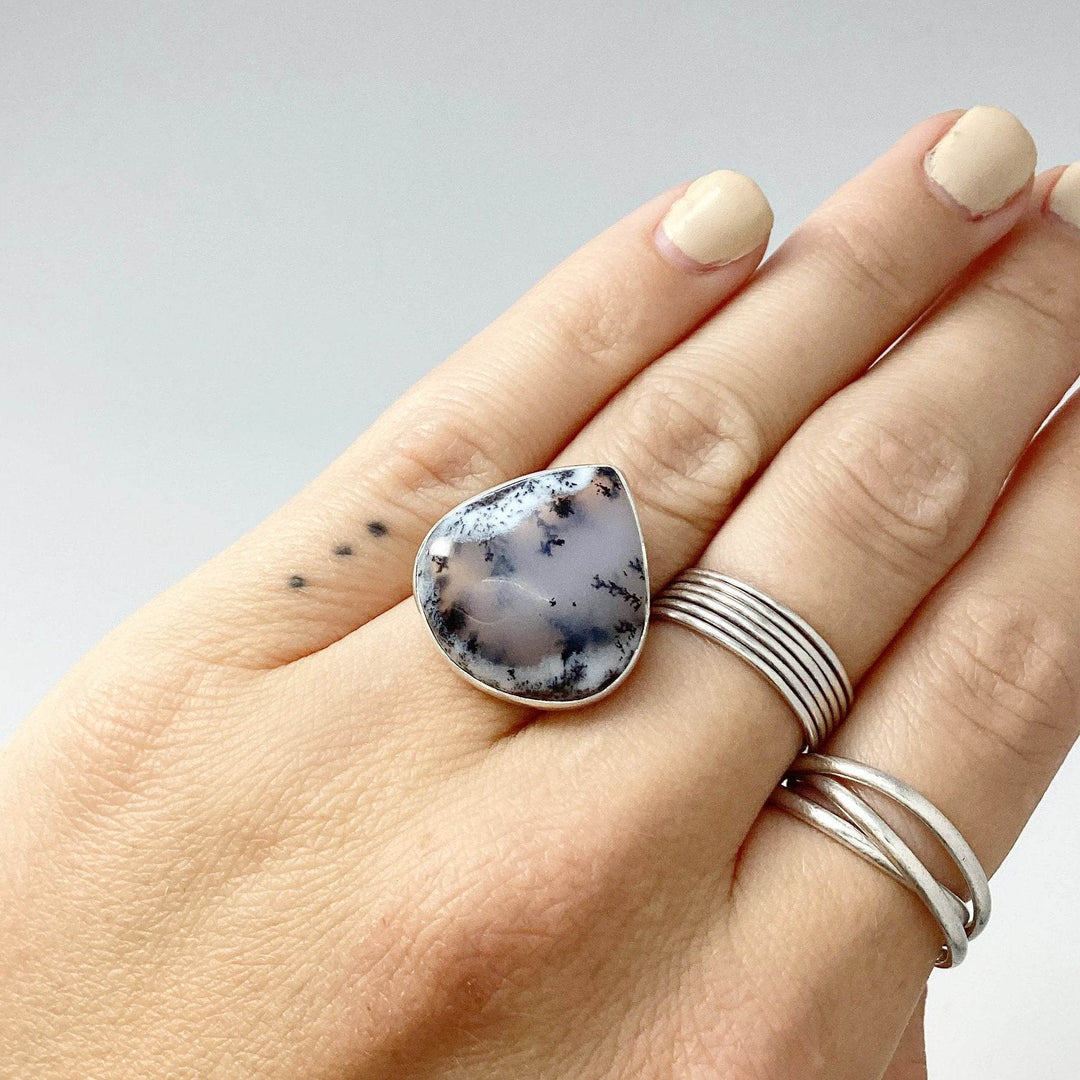 Dendritic Opal Ring-Rocks and Gems Canada