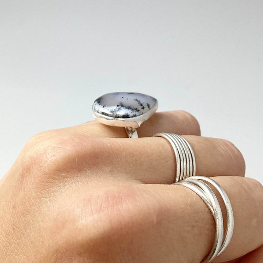Dendritic Opal Ring-Rocks and Gems Canada