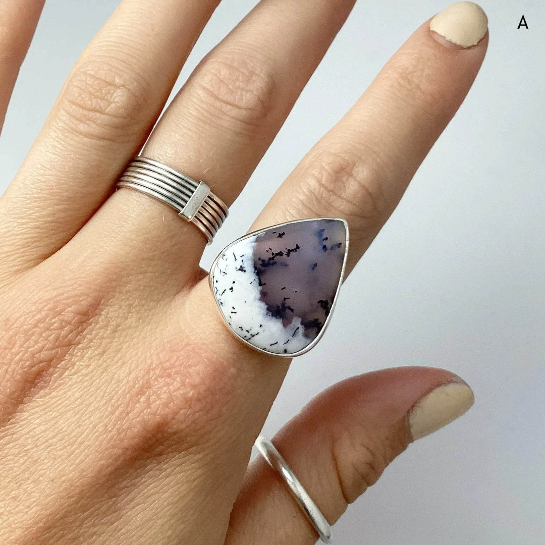 Dendritic Opal Ring-Rocks and Gems Canada