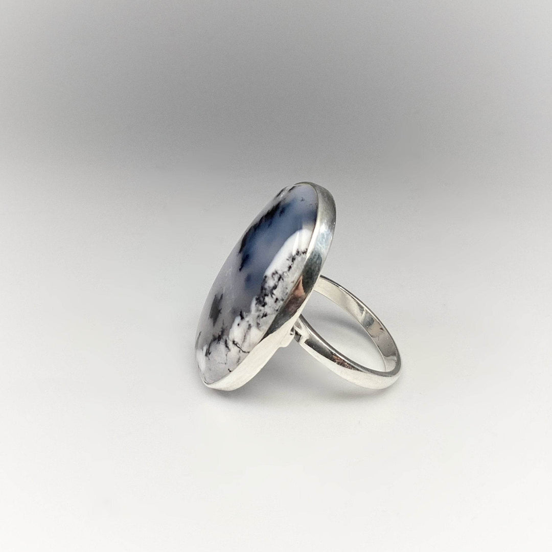 Dendritic Opal Ring-Rocks and Gems Canada