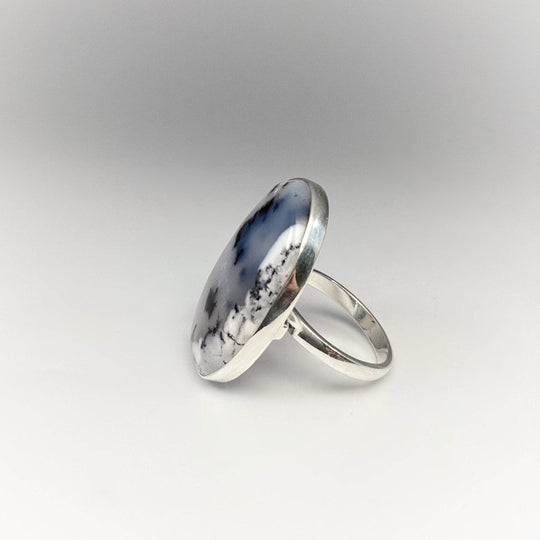 Dendritic Opal Ring-Rocks and Gems Canada