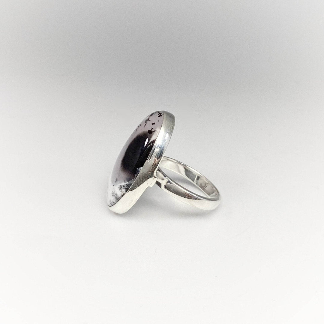 Dendritic Opal Ring-Rocks and Gems Canada