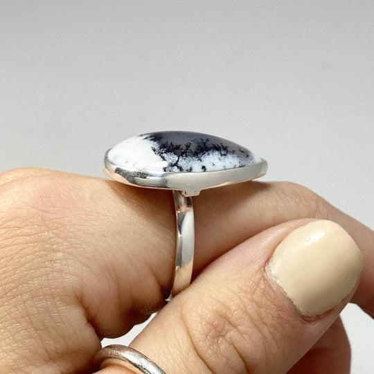 Dendritic Opal Ring-Rocks and Gems Canada