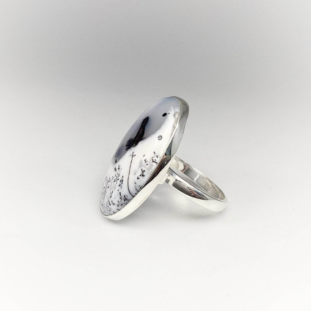 Dendritic Opal Ring-Rocks and Gems Canada