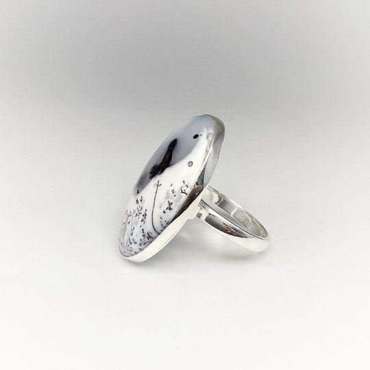 Dendritic Opal Ring-Rocks and Gems Canada