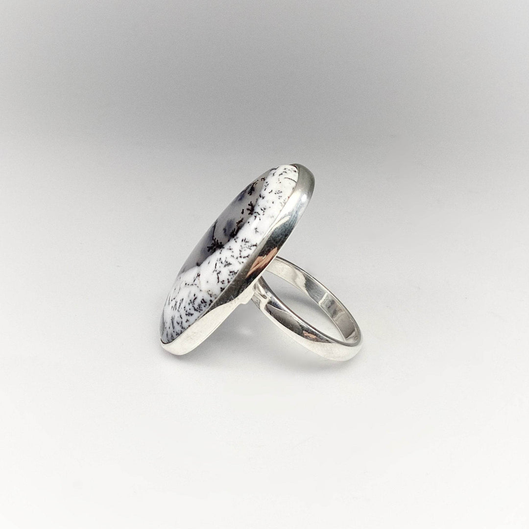 Dendritic Opal Ring-Rocks and Gems Canada