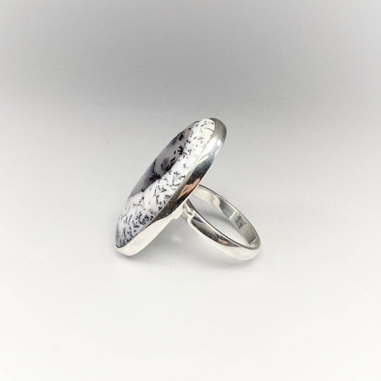 Dendritic Opal Ring-Rocks and Gems Canada