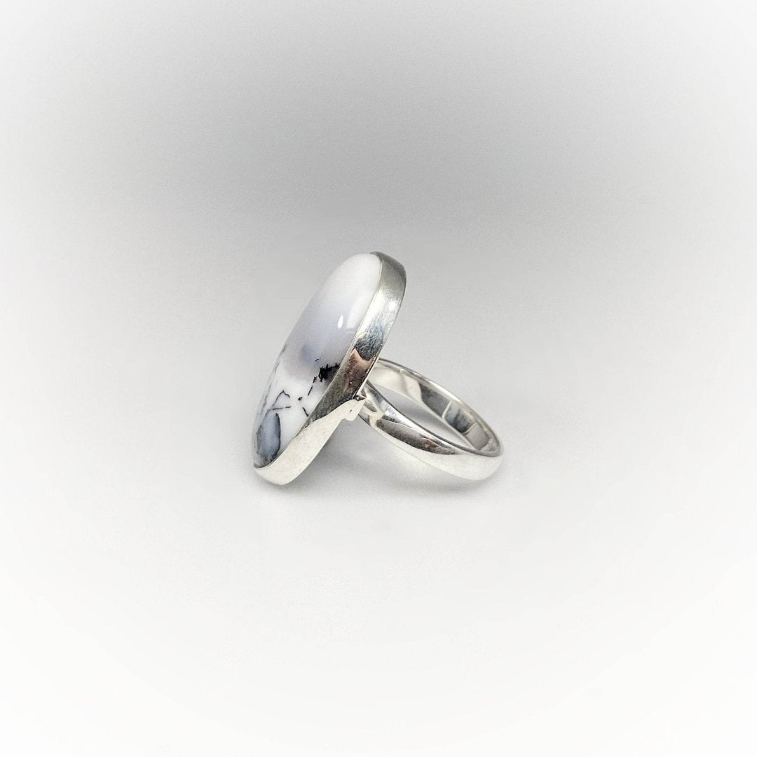 Dendritic Opal Ring-Rocks and Gems Canada