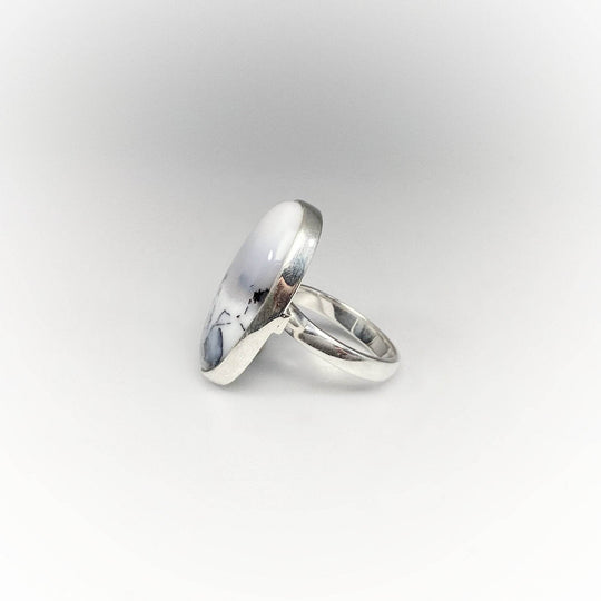 Dendritic Opal Ring-Rocks and Gems Canada