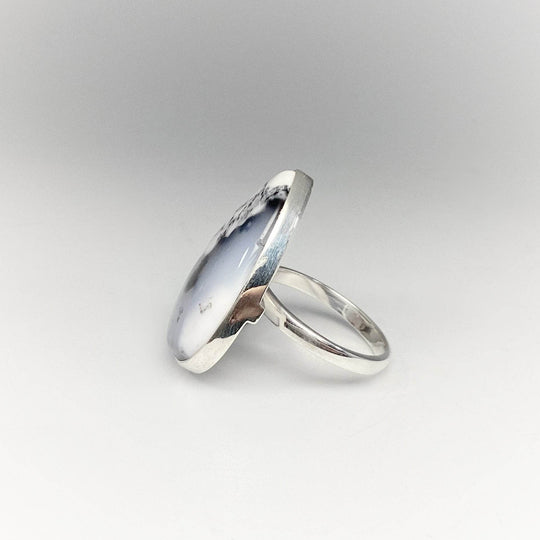 Dendritic Opal Ring-Rocks and Gems Canada