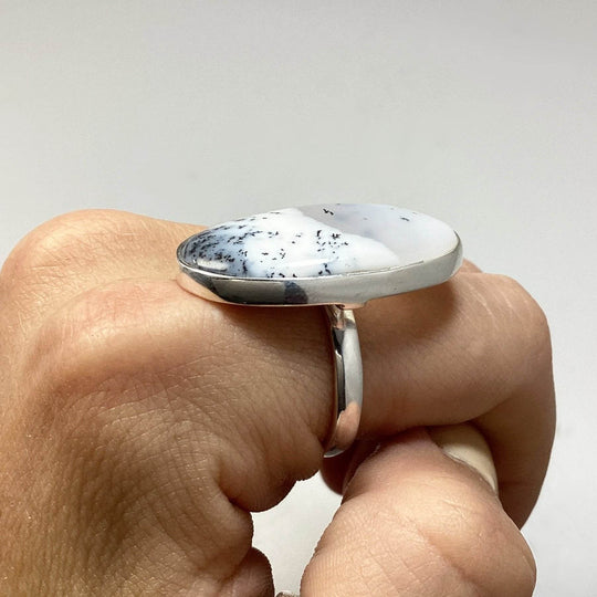 Dendritic Opal Ring-Rocks and Gems Canada