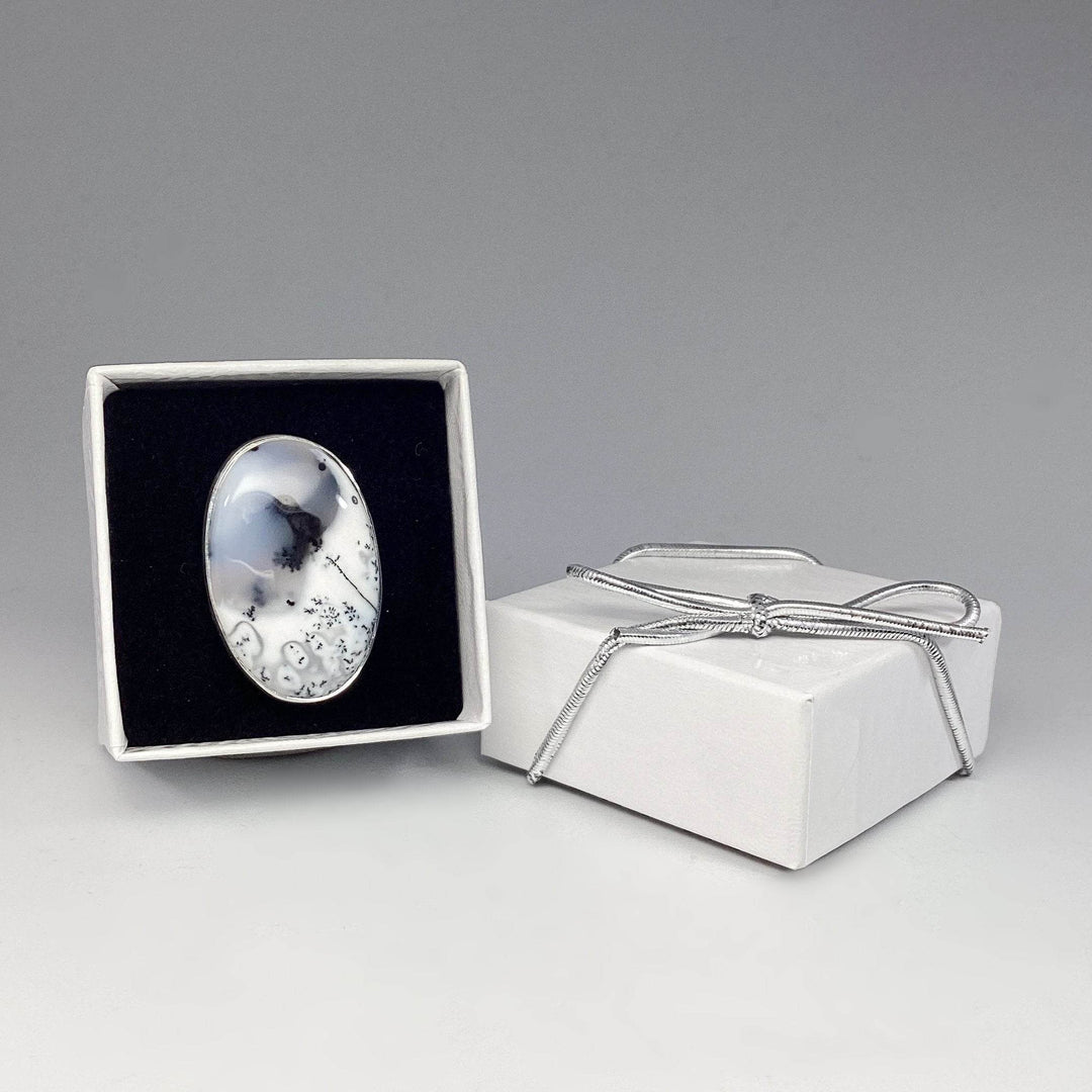 Dendritic Opal Ring-Rocks and Gems Canada