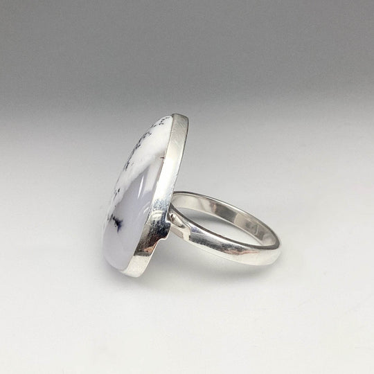 Dendritic Opal Ring-Rocks and Gems Canada