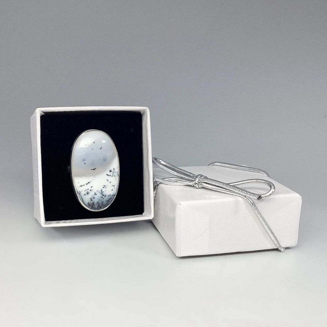 Dendritic Opal Ring-Rocks and Gems Canada