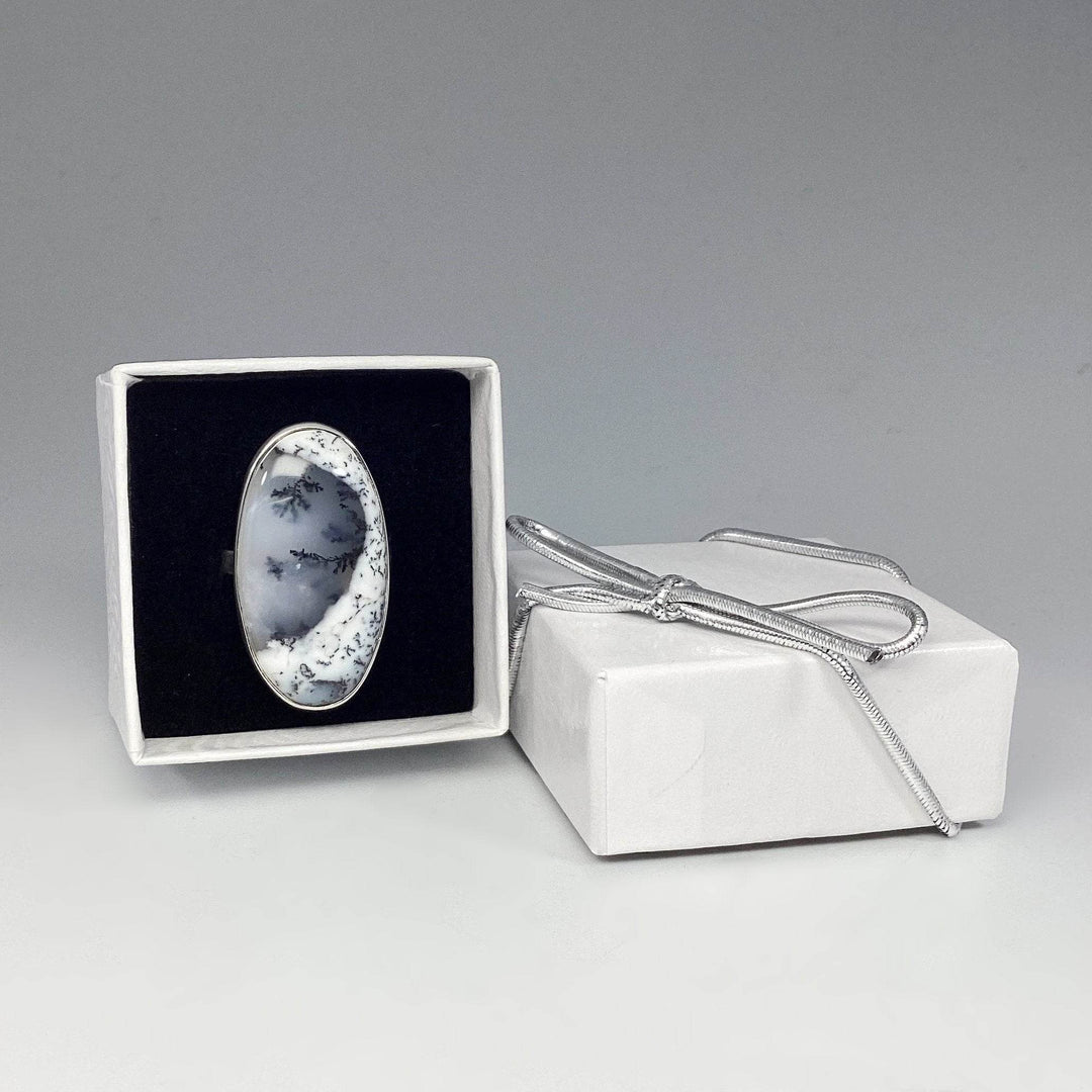 Dendritic Opal Ring-Rocks and Gems Canada