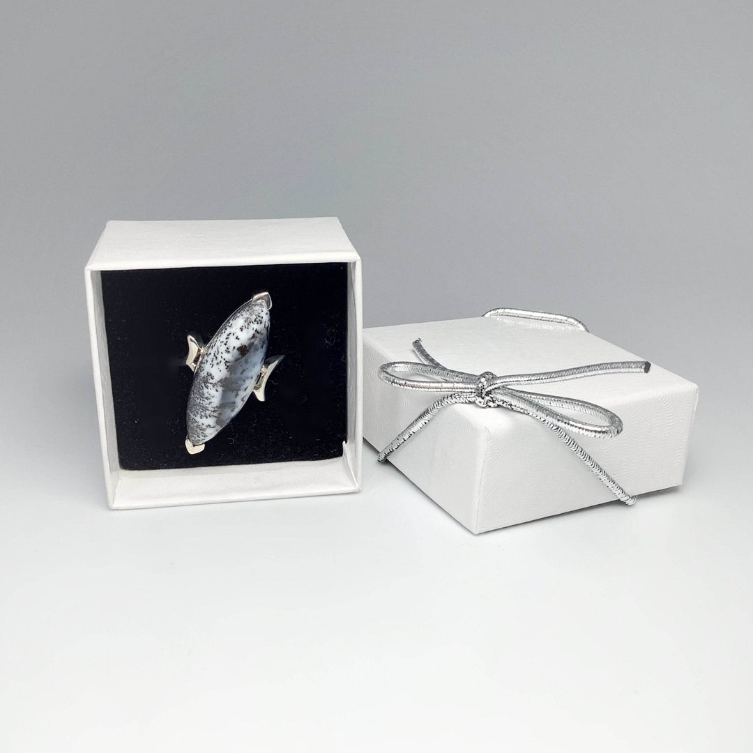 Dendritic Opal Ring-Rocks and Gems Canada