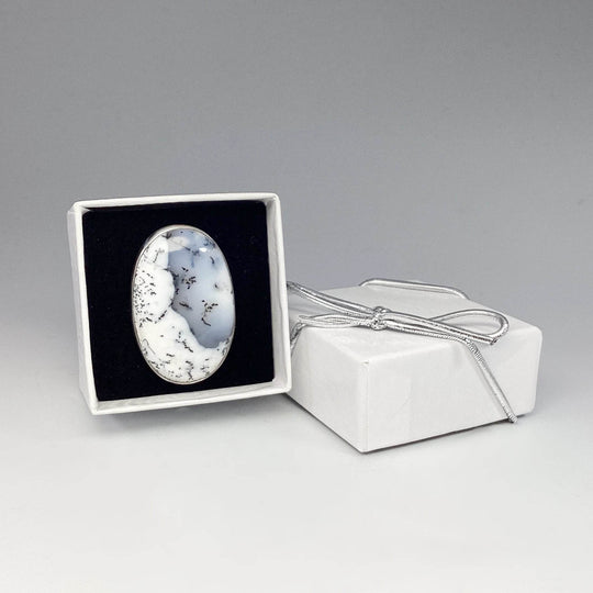 Dendritic Opal Ring-Rocks and Gems Canada