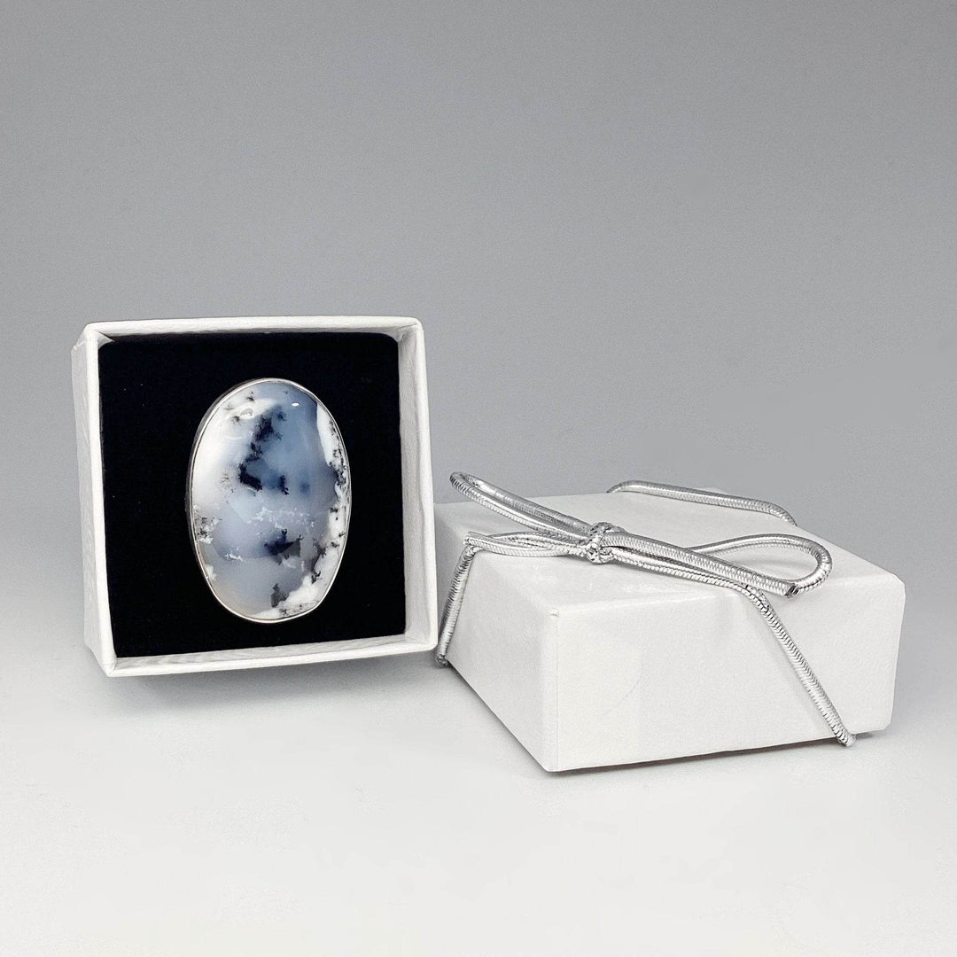 Dendritic Opal Ring-Rocks and Gems Canada