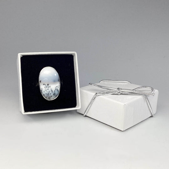 Dendritic Opal Ring-Rocks and Gems Canada