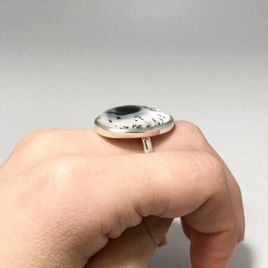 Dendritic Opal Ring-Rocks and Gems Canada