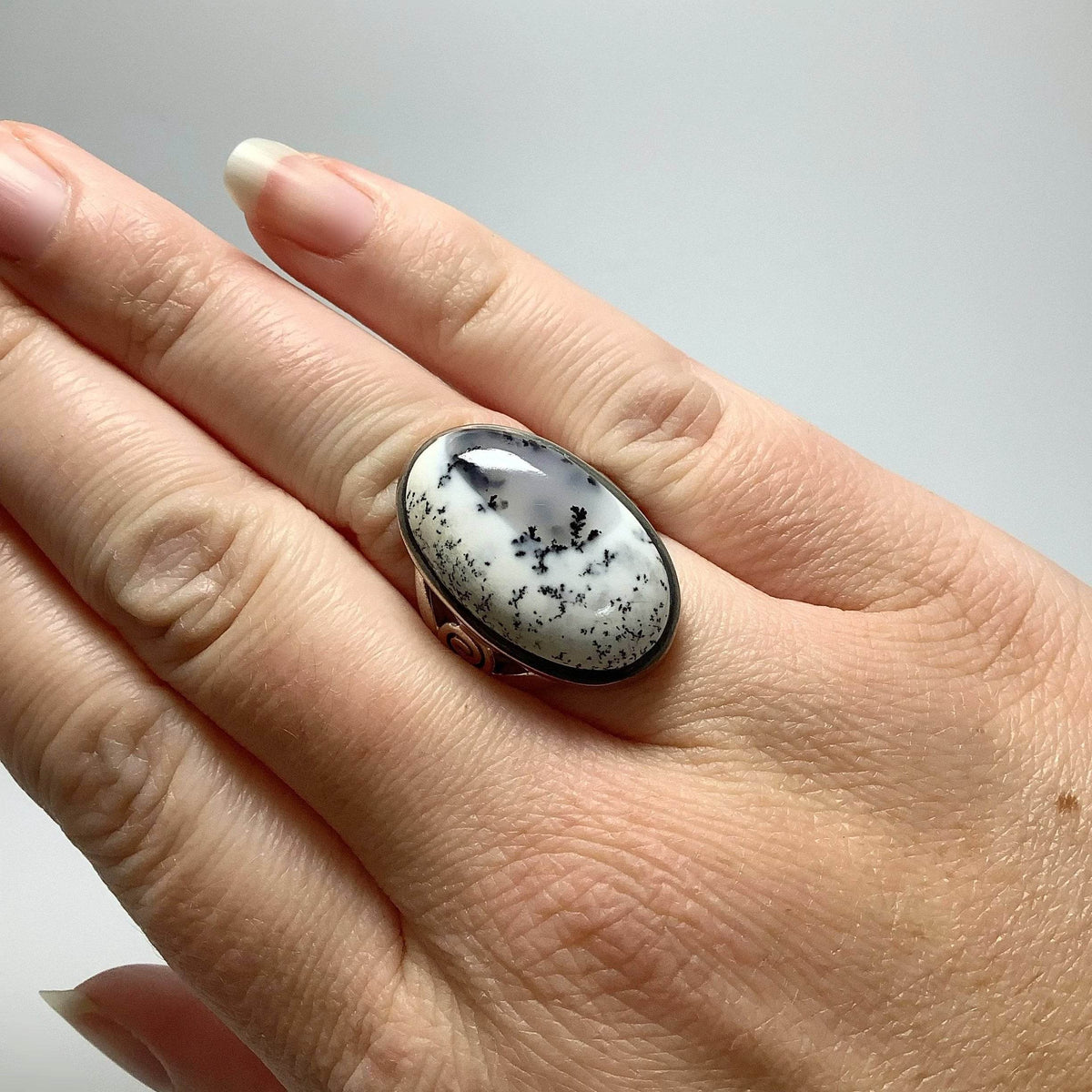 Dendritic Opal Ring-Rocks and Gems Canada