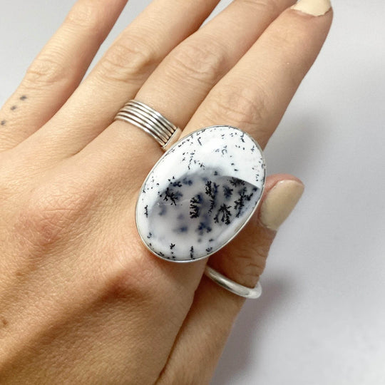 Dendritic Opal Ring-Rocks and Gems Canada