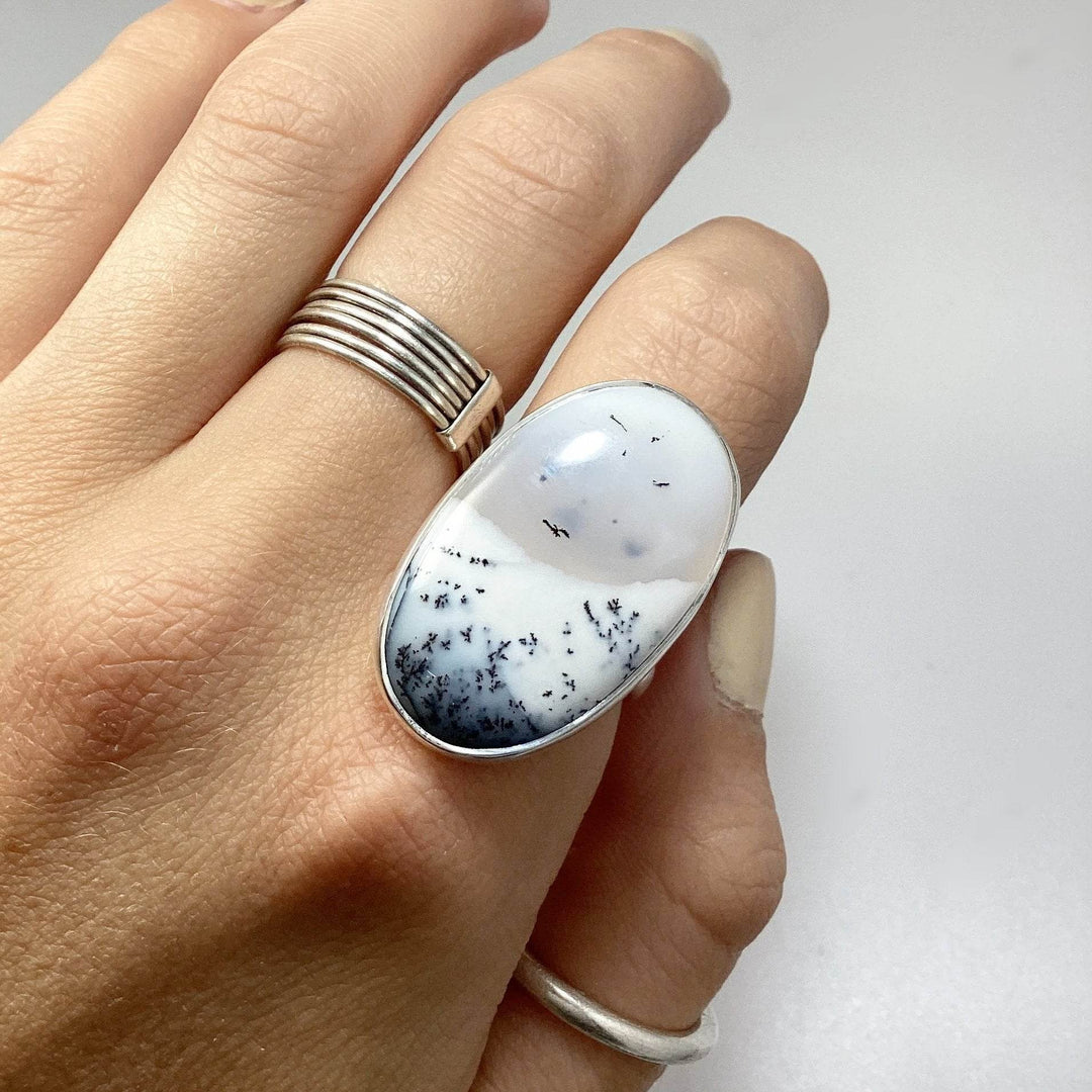 Dendritic Opal Ring-Rocks and Gems Canada