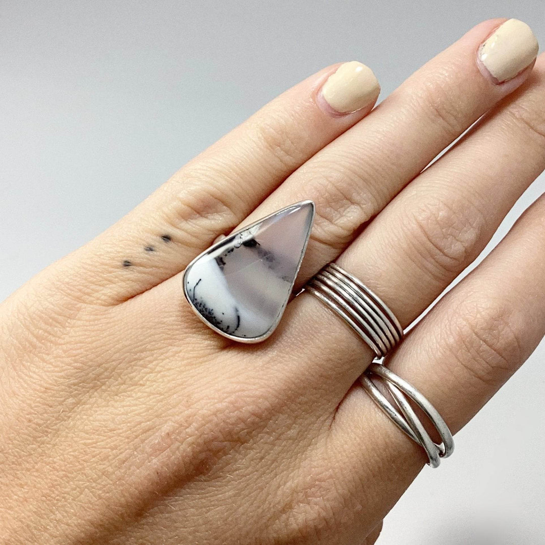 Dendritic Opal Ring-Rocks and Gems Canada