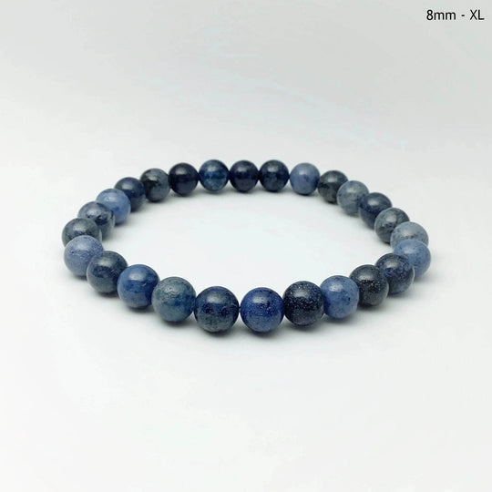 Dumortierite Beaded Bracelet-Rocks and Gems Canada