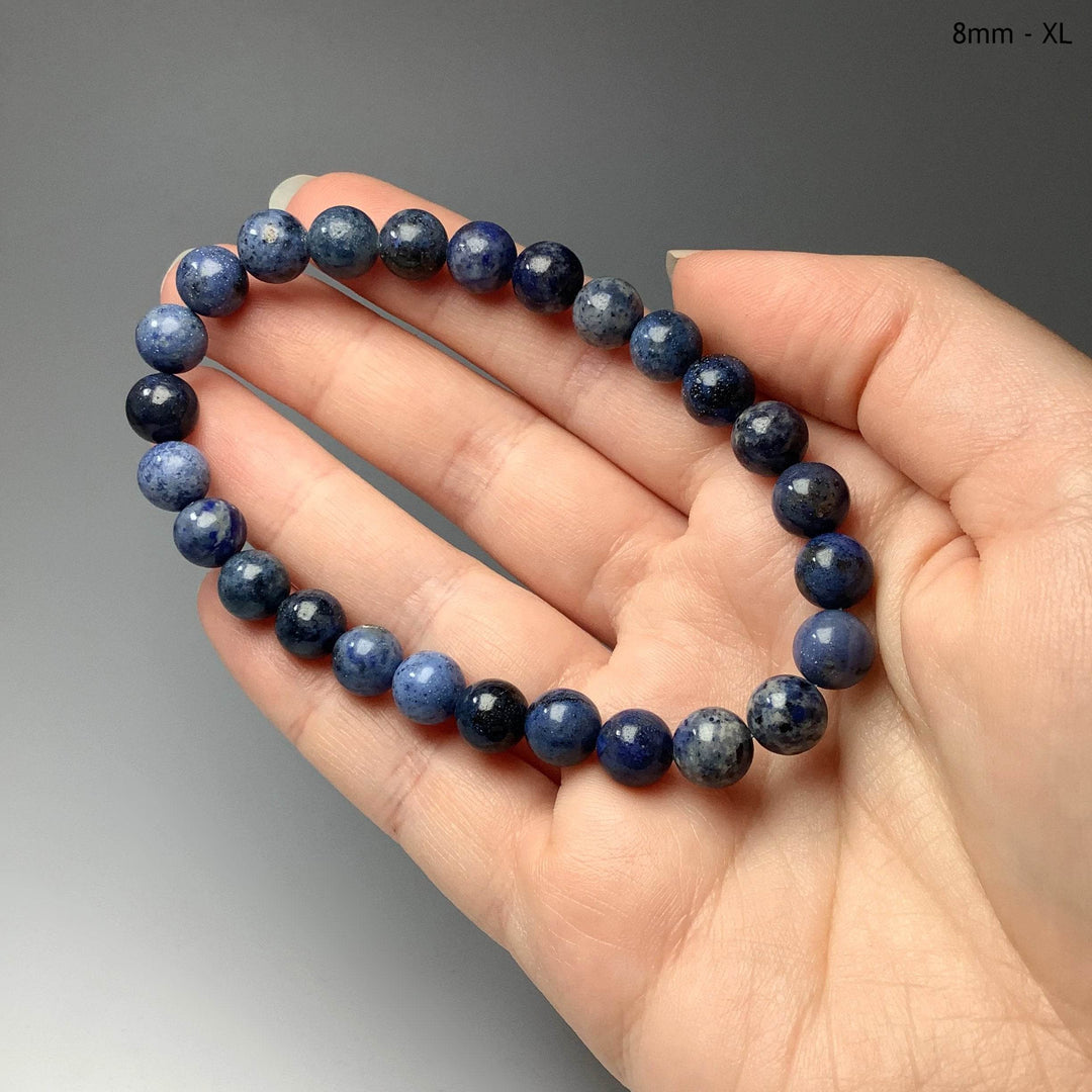 Dumortierite Beaded Bracelet-Rocks and Gems Canada