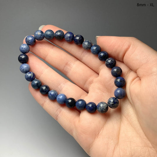 Dumortierite Beaded Bracelet-Rocks and Gems Canada